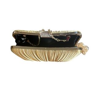 NWT Elegant Gold Clutch Bag